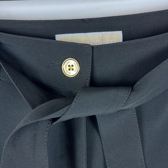 Michael Kors Black Trouser Belted Career Pants Size 4 - Picture 6 of 11